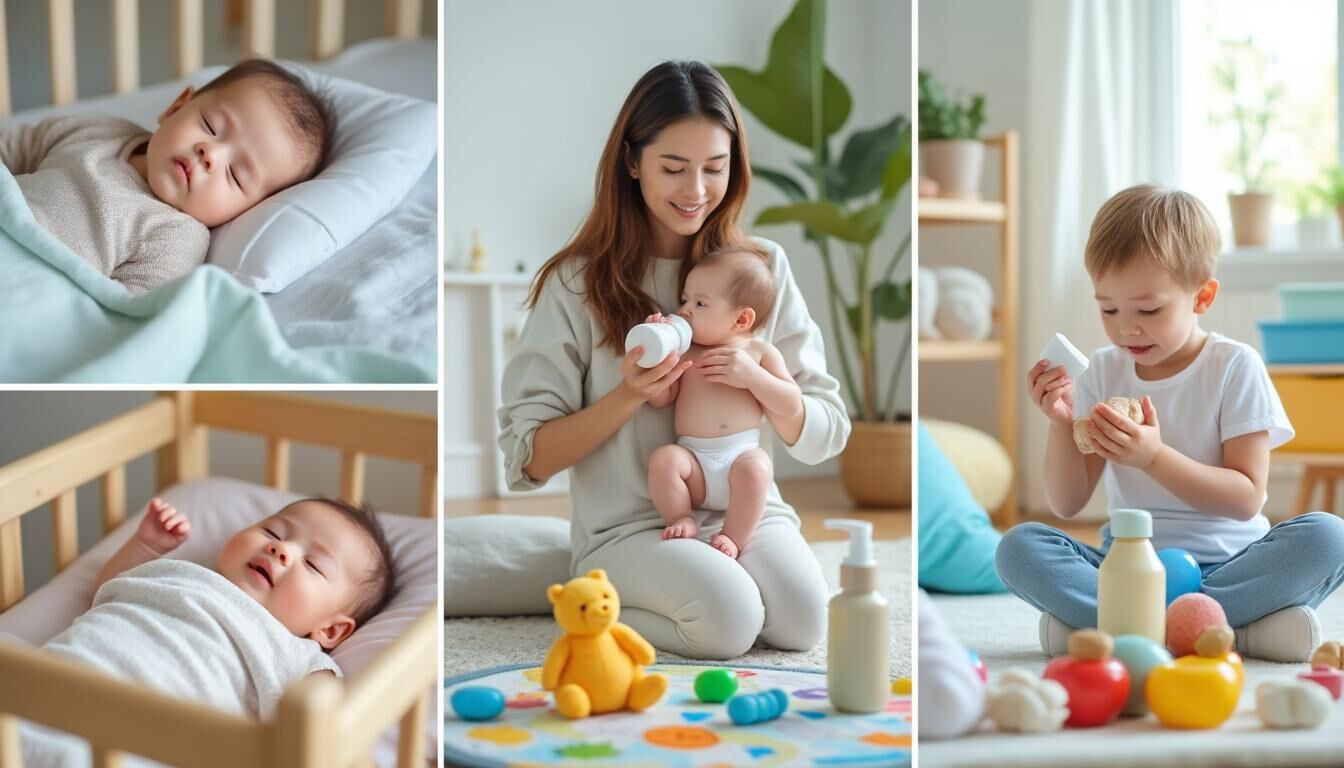Découvrez notre guide complet du bébé pour tout savoir sur le sommeil, l'alimentation, les soins et le développement de votre enfant, afin de l'accompagner sereinement au quotidien.