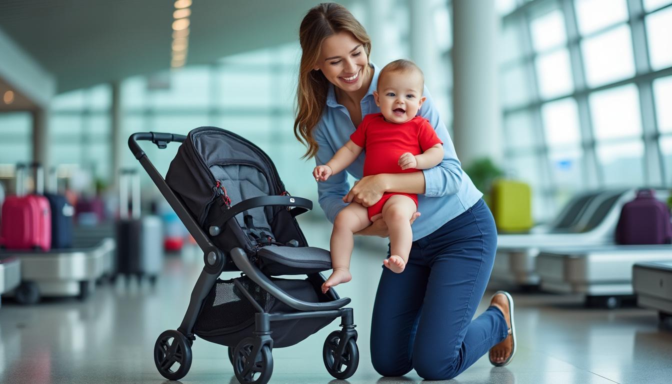 découvrez comment choisir la poussette canne compacte idéale pour vos voyages en avion, alliant légèreté, praticité et confort pour votre enfant.