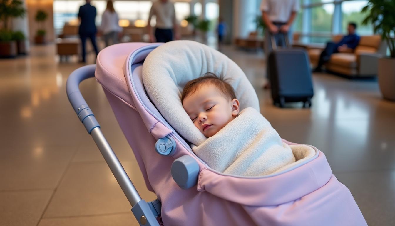 découvrez comment choisir la poussette canne compacte idéale pour vos voyages en avion, alliant légèreté, praticité et confort pour votre enfant.