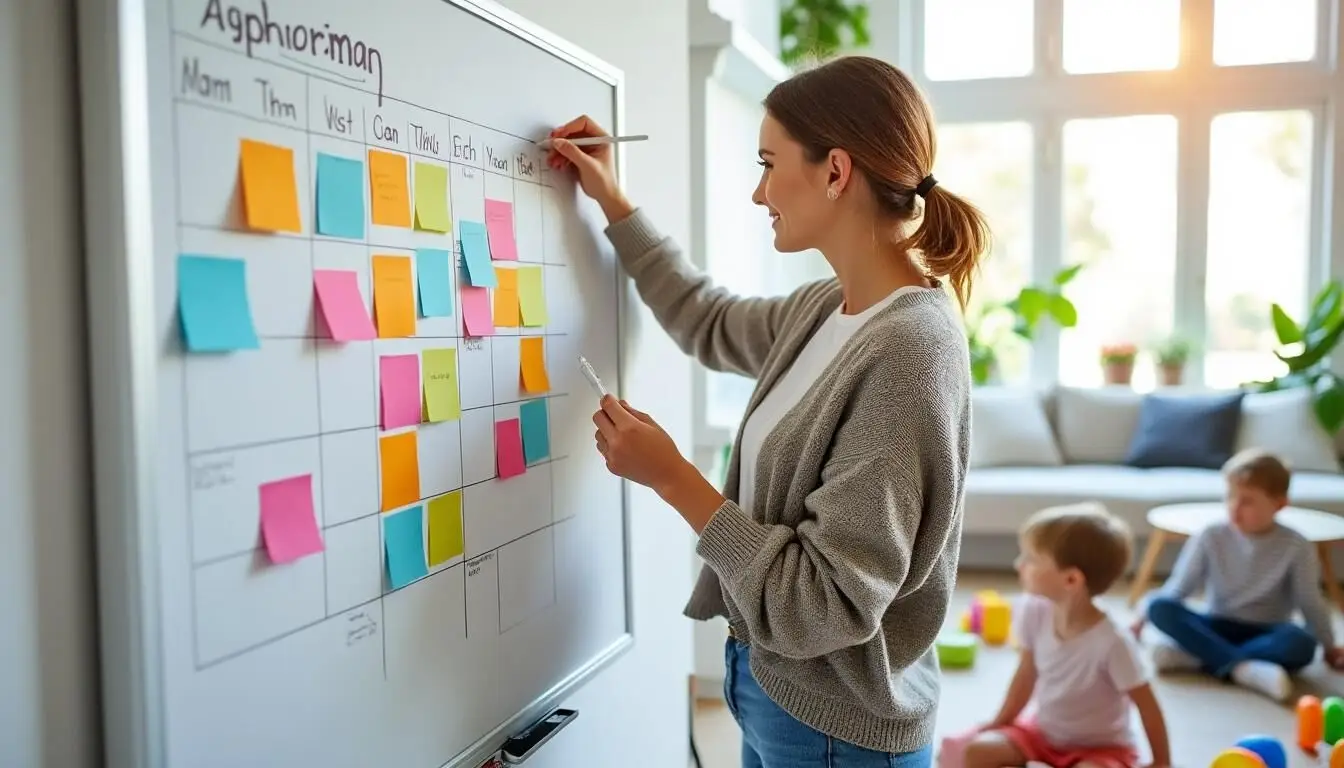 Découvrez des conseils pratiques pour les mamans afin de gérer l'organisation quotidienne, alléger la charge mentale et retrouver un équilibre de vie harmonieux.