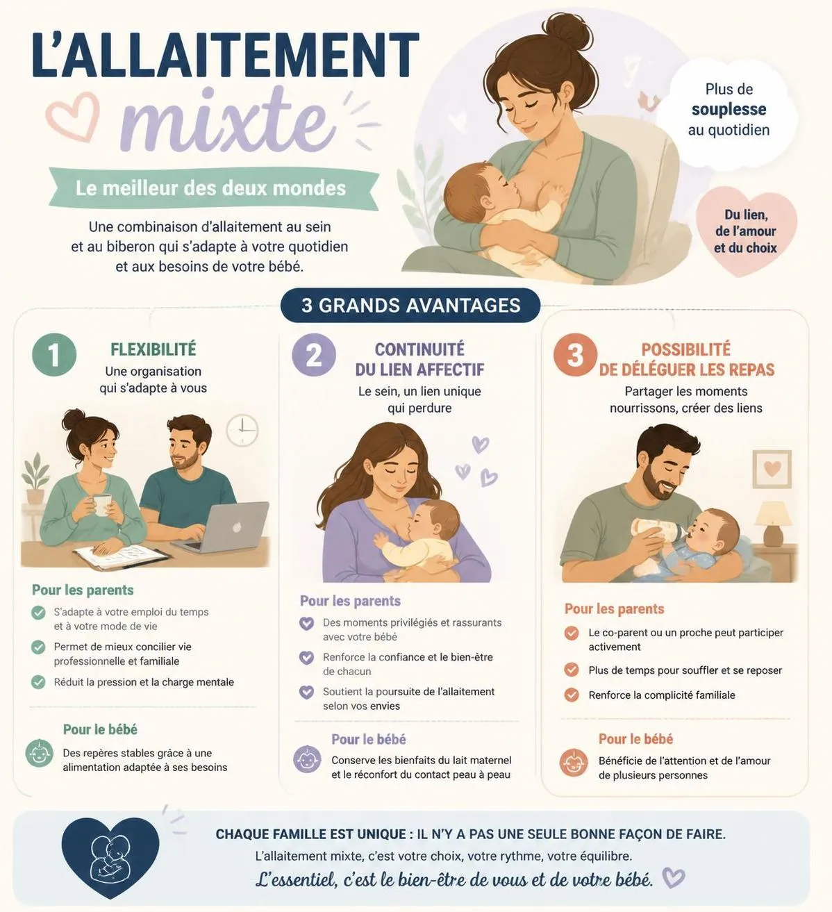 découvrez comment instaurer l'allaitement mixte en douceur et progressivement, sans stress, pour le bien-être de bébé et de maman.