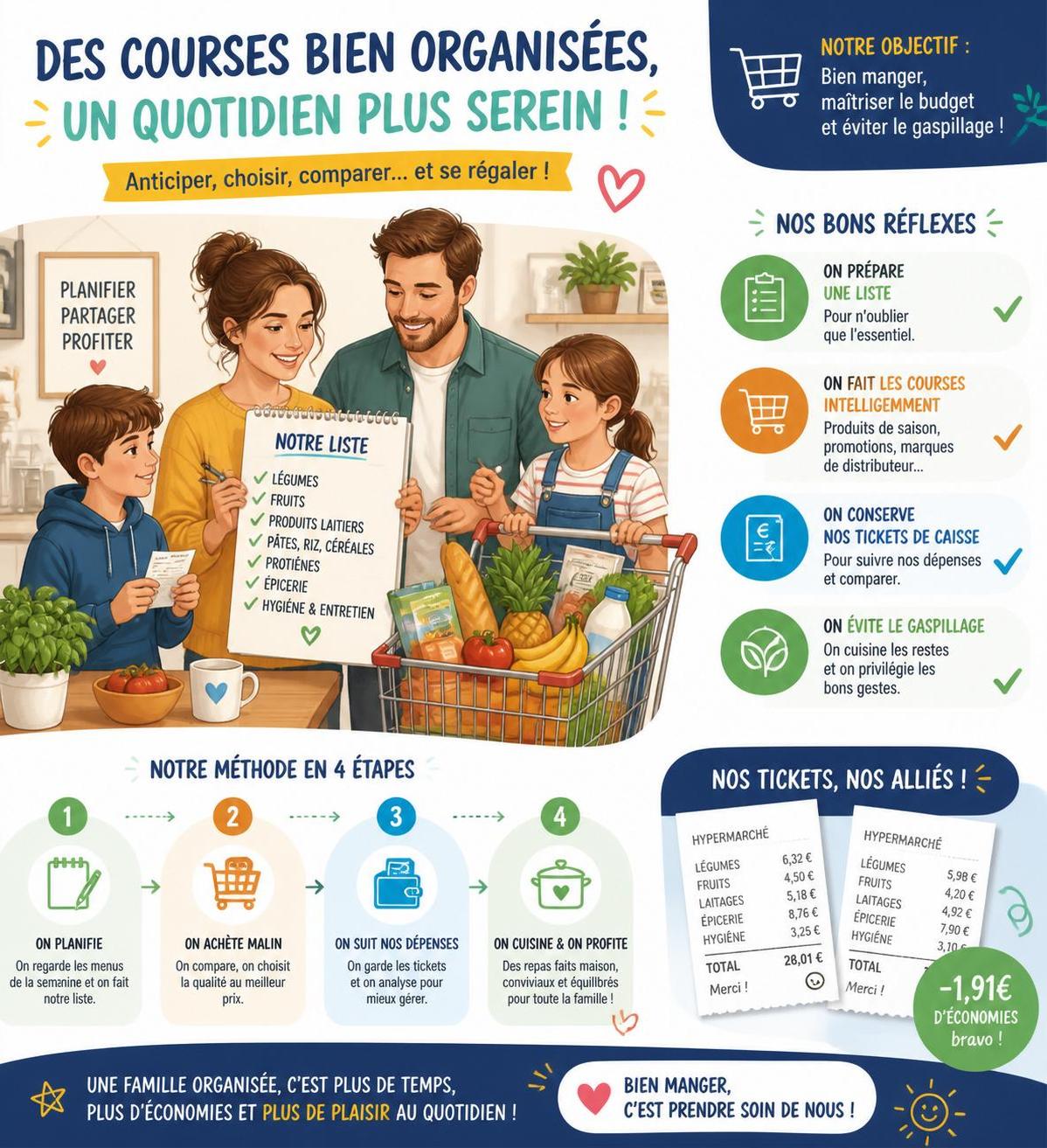 découvrez des astuces simples et efficaces pour réduire votre facture de courses tout en continuant à vous faire plaisir, sans vous priver.