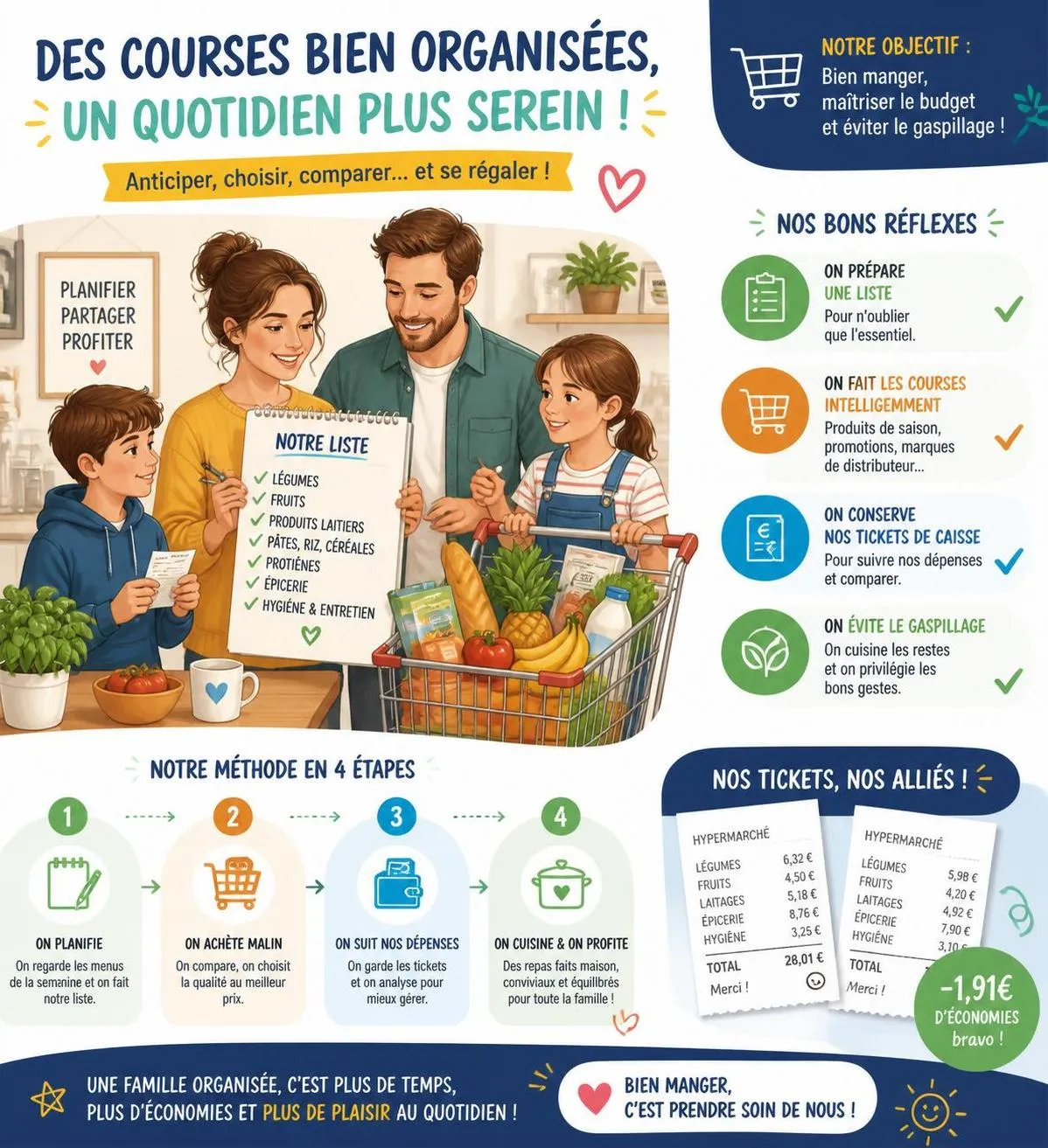 découvrez des astuces simples et efficaces pour réduire votre facture de courses tout en continuant à vous faire plaisir, sans vous priver.