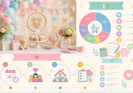 Baby shower : comment l’organiser et maîtriser le budget découvrez nos conseils pratiques pour organiser une baby shower réussie tout en maîtrisant votre budget, de la planification à la décoration et aux animations.