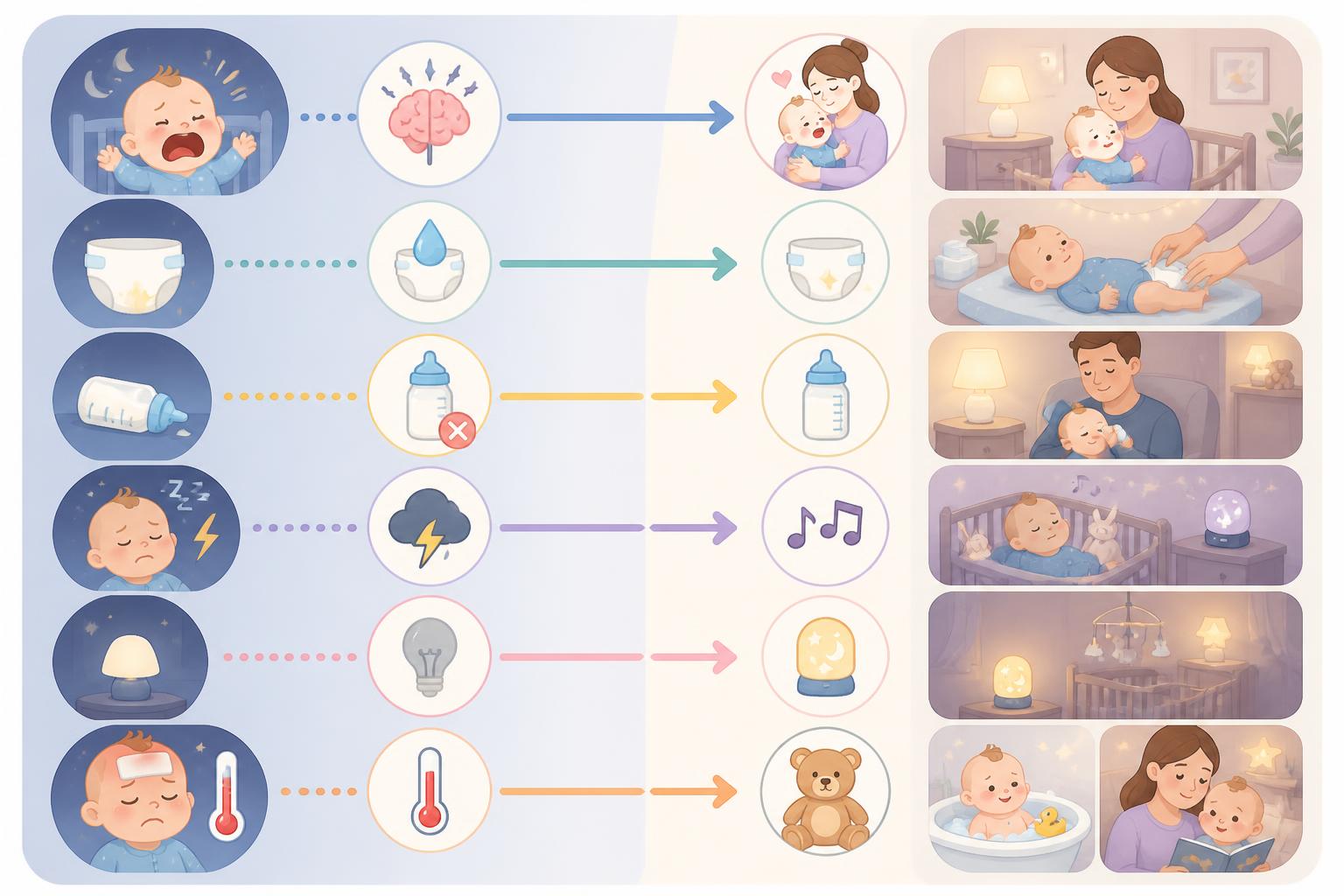 découvrez les causes possibles des réveils nocturnes en hurlant de votre bébé et trouvez des solutions efficaces pour l'apaiser et favoriser un sommeil paisible.