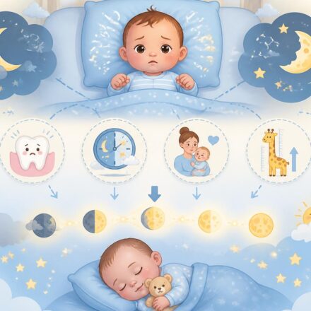 Régression du sommeil de bébé : pourquoi ça arrive et comment s’en sortir découvrez pourquoi la régression du sommeil de bébé survient, ses causes principales et les meilleures stratégies pour aider votre enfant à retrouver un sommeil paisible.