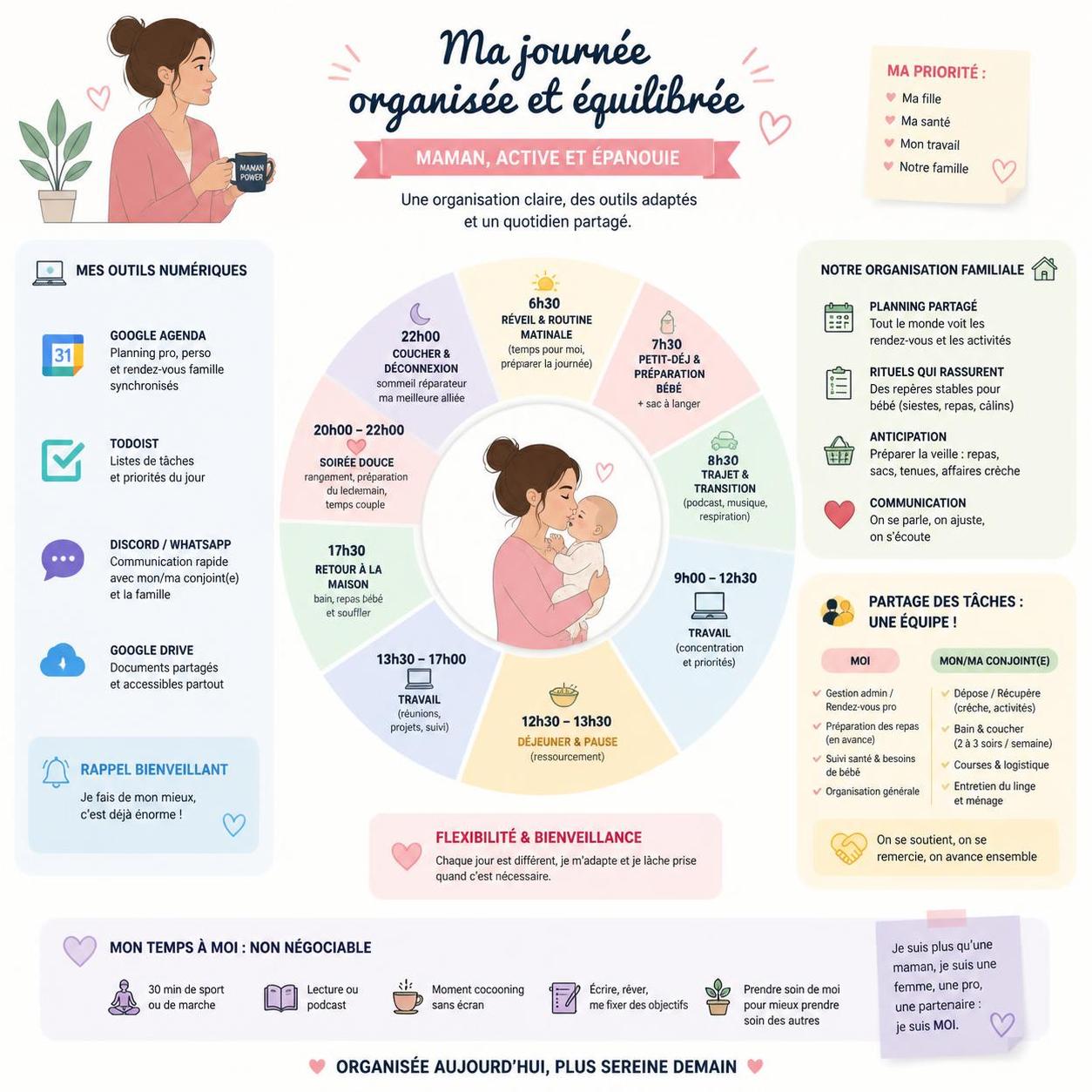 découvrez nos conseils pour préparer sereinement votre retour au travail après un congé maternité et retrouver un équilibre entre vie professionnelle et vie personnelle.