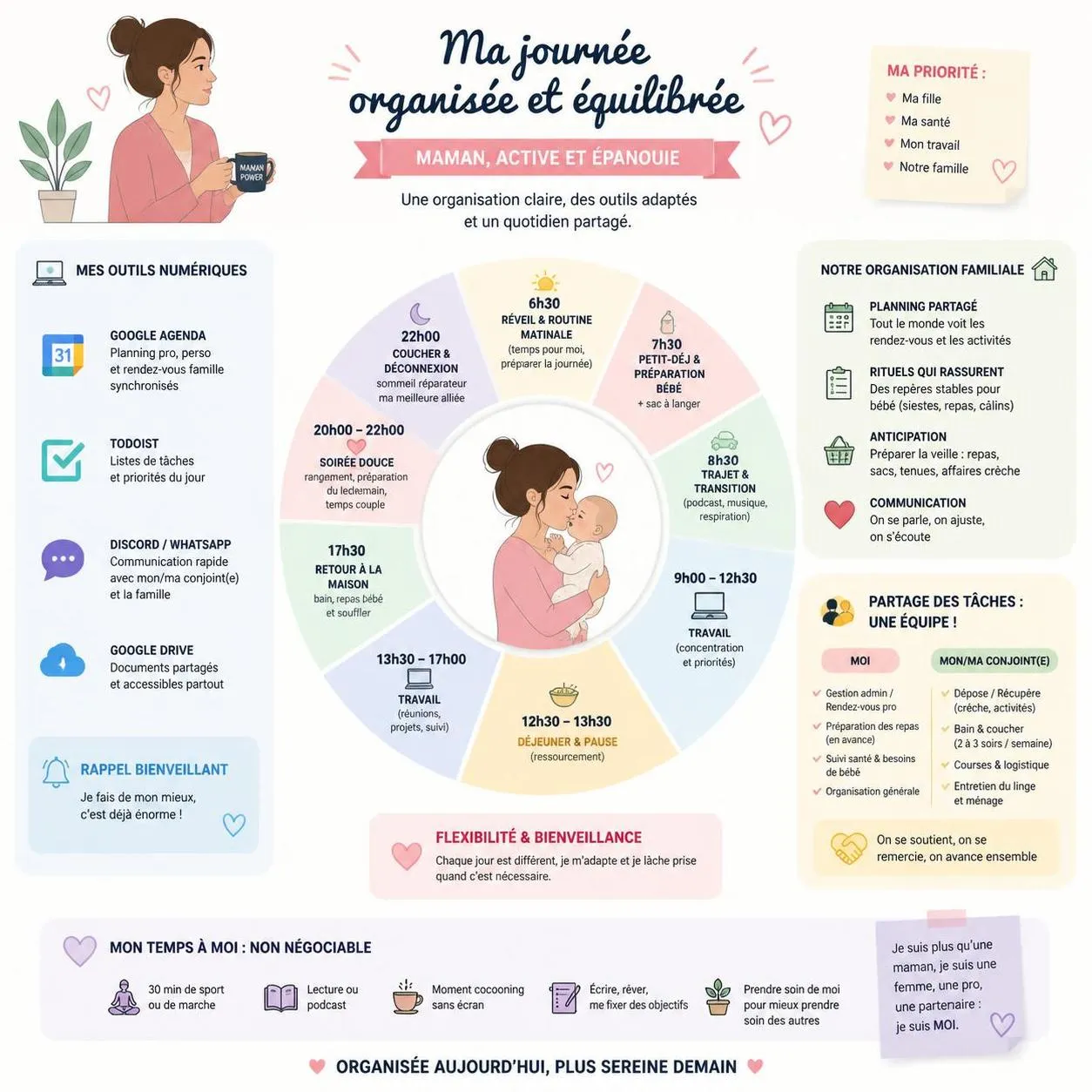 découvrez nos conseils pour préparer sereinement votre retour au travail après un congé maternité et retrouver un équilibre entre vie professionnelle et vie personnelle.