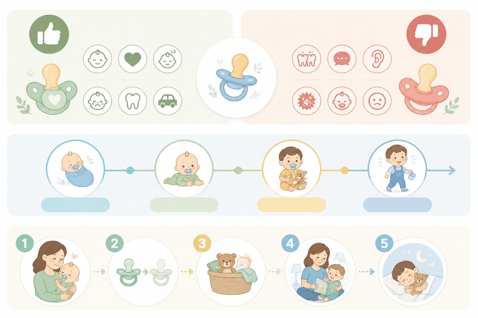 Tétine : pour ou contre, à quel âge arrêter et comment en sevrer bébé sans drame découvrez les avantages et les inconvénients de la tétine, le bon âge pour arrêter son utilisation, et nos conseils pratiques pour sevrer bébé en douceur sans stress ni drame.