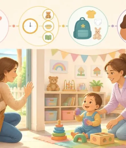 découvrez nos conseils pour bien préparer la première séparation de votre bébé lors de son entrée à la crèche et faciliter cette étape importante pour toute la famille.
