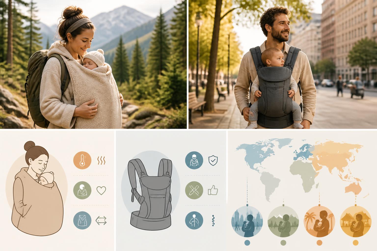 découvrez les avantages de la couverture de portage et du porte-bébé pour choisir l'accessoire idéal selon votre mode de vie et voyager sereinement avec votre bébé.