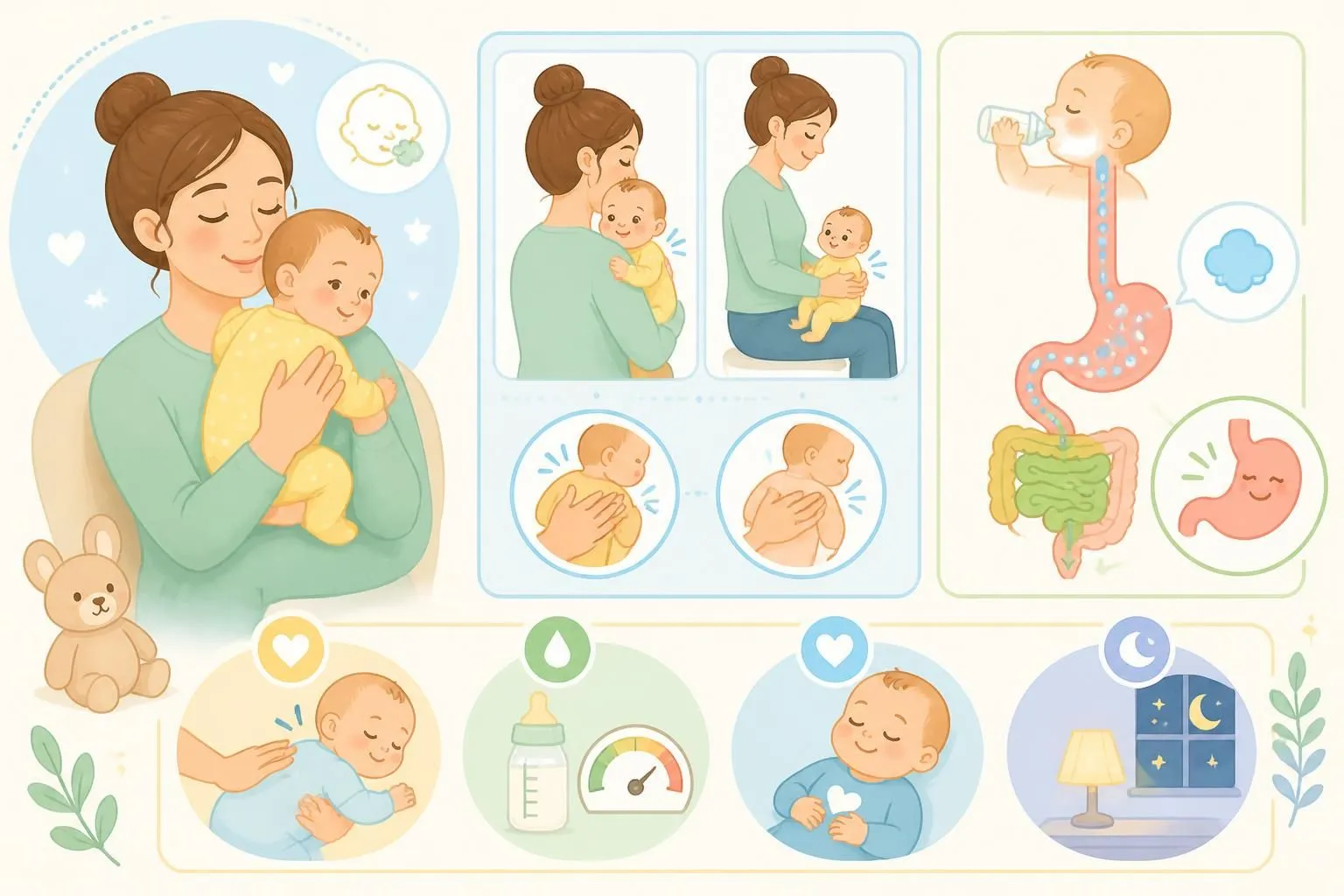 découvrez des techniques efficaces pour aider bébé à faire son rot, faciliter sa digestion et réduire les régurgitations pour un confort optimal.