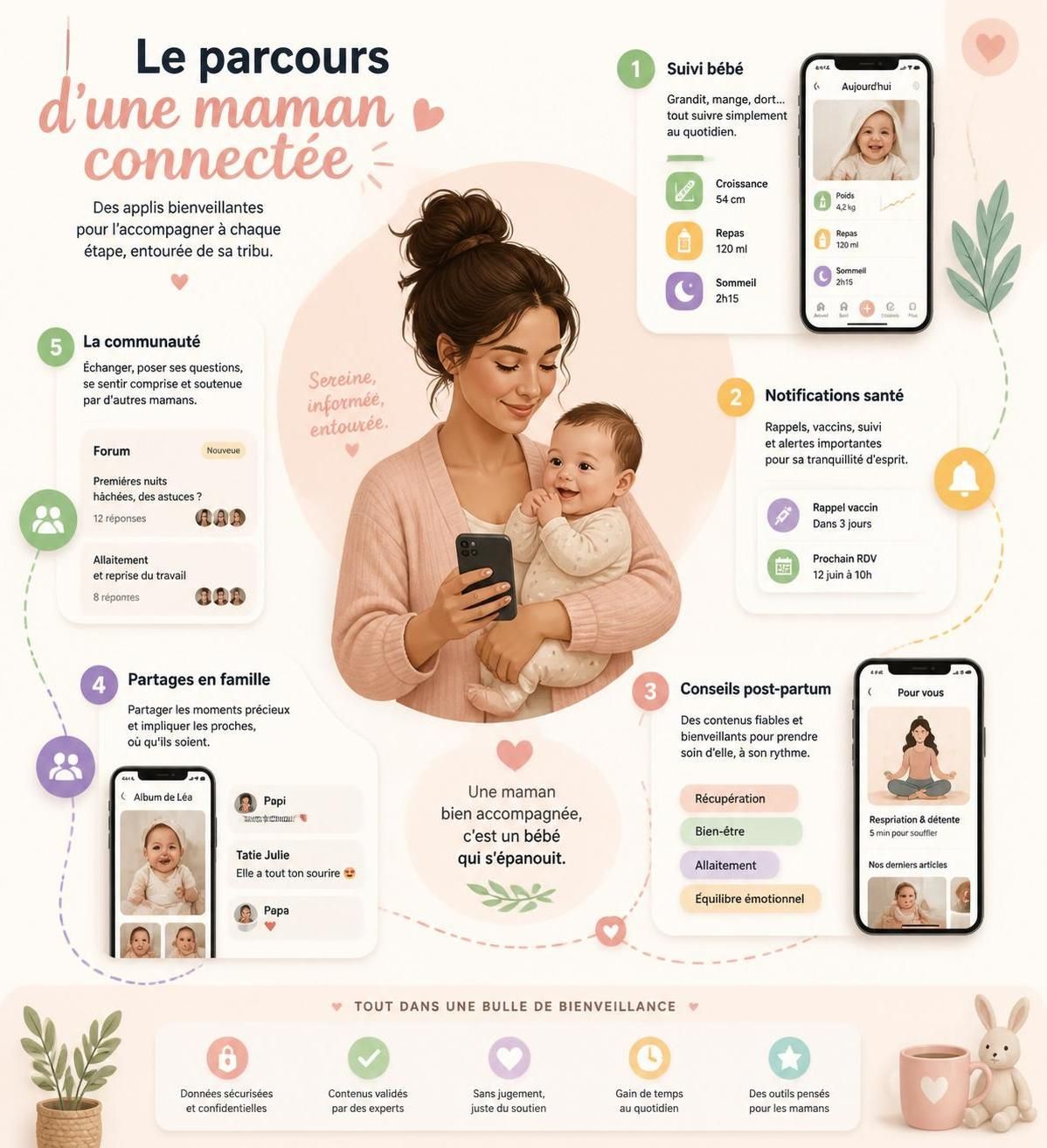 découvrez notre sélection testée et approuvée des applis incontournables pour les mamans, conçues pour faciliter votre quotidien et simplifier la vie de famille.