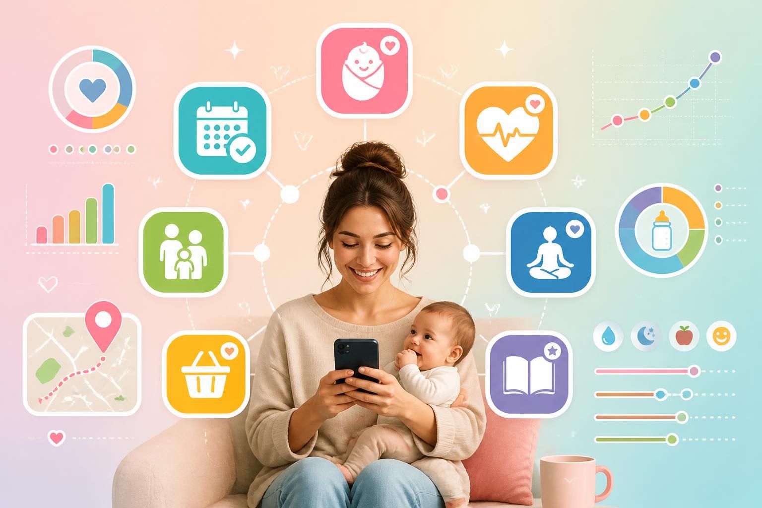 découvrez notre sélection testée et approuvée des applis incontournables pour les mamans, conçues pour faciliter la vie quotidienne et accompagner chaque étape de la maternité.
