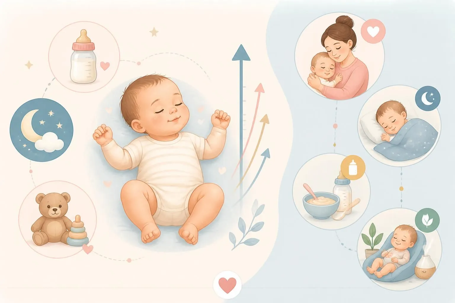 Les poussées de croissance de bébé : signes et comment les traverser sereinement découvrez les signes des poussées de croissance de bébé et des conseils pratiques pour les accompagner sereinement durant ces périodes clés de son développement.