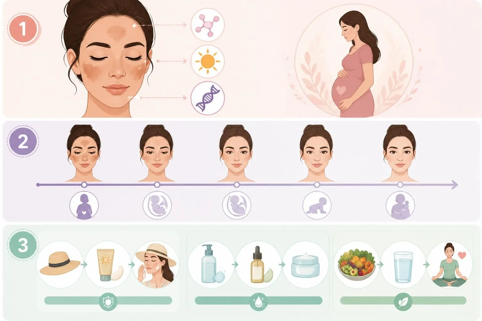 découvrez pourquoi le masque de grossesse apparaît, sa durée typique et les méthodes efficaces pour l'atténuer afin de préserver votre peau pendant la grossesse.
