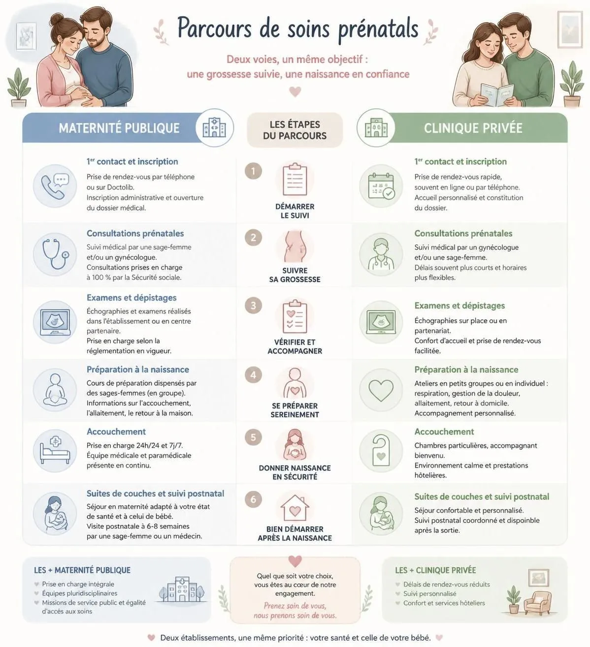 découvrez les avantages et inconvénients de la maternité publique et de la clinique privée pour faire un choix éclairé sur le lieu d'accouchement qui correspond le mieux à vos besoins et attentes.