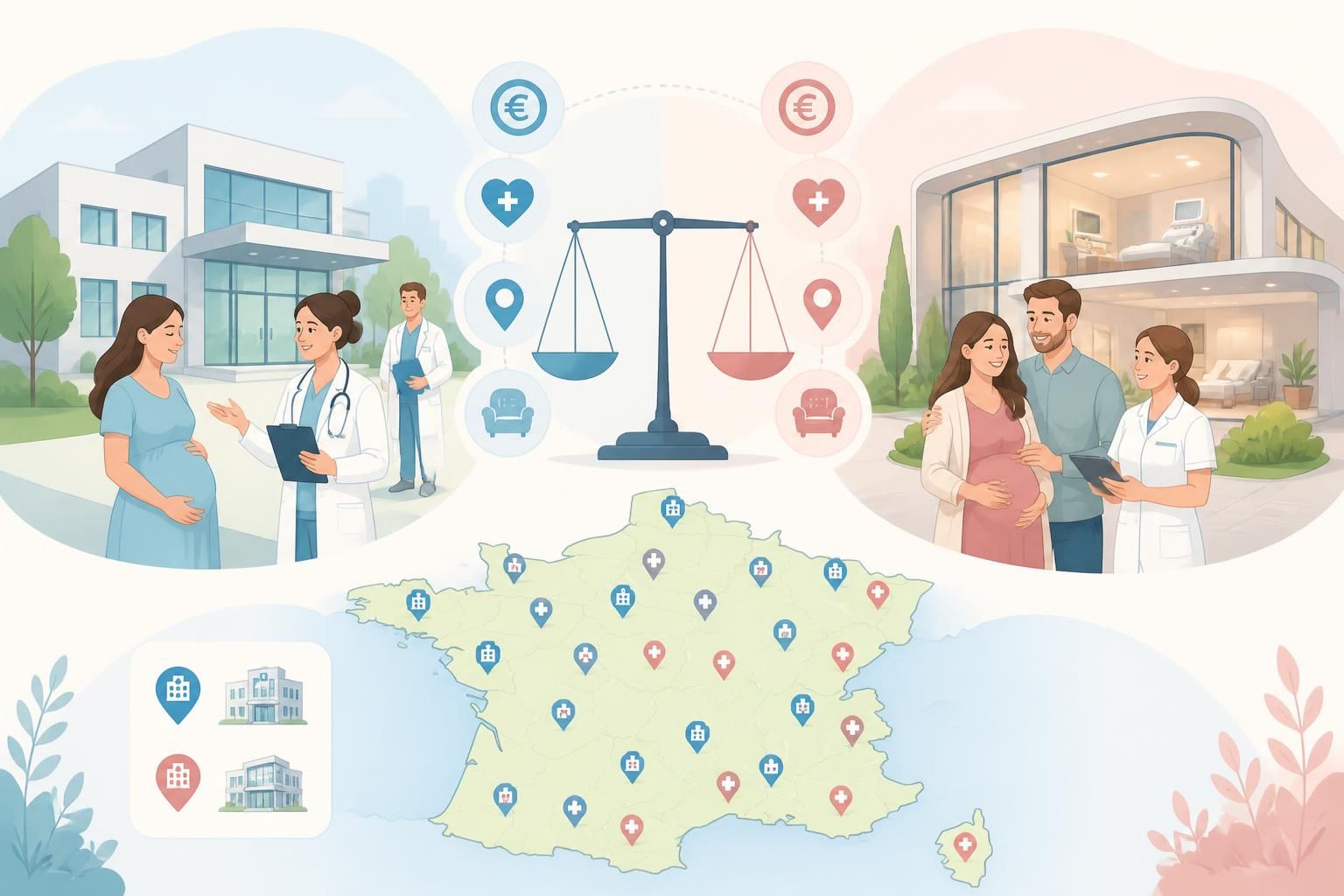 Maternité publique ou clinique privée : comment décider où accoucher découvrez les avantages et inconvénients de la maternité publique et de la clinique privée pour bien choisir où accoucher en toute sérénité.
