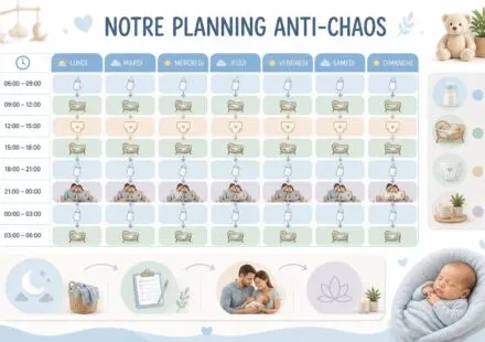 découvrez notre planning anti-chaos pour organiser sereinement les premières semaines avec votre nouveau-né et profiter pleinement des précieux moments en famille.