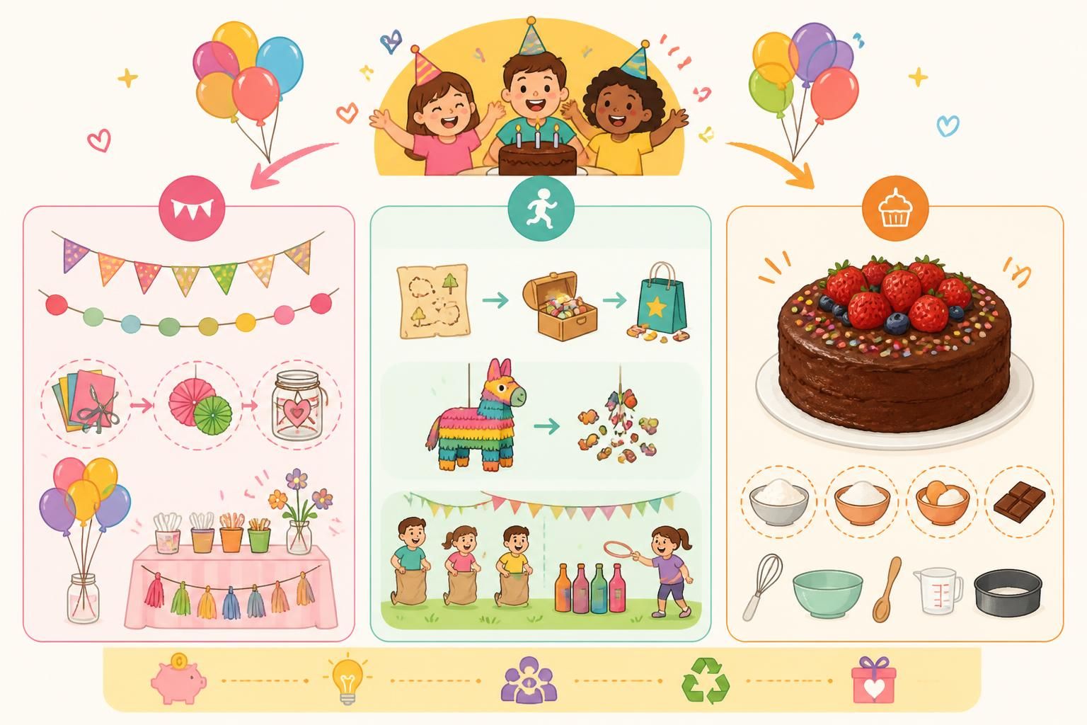 Organiser un anniversaire d’enfant pas cher : déco, jeux et gâteau maison découvrez nos astuces pour organiser un anniversaire d'enfant pas cher avec une décoration diy, des jeux amusants et un gâteau maison délicieux, pour une fête réussie sans se ruiner.