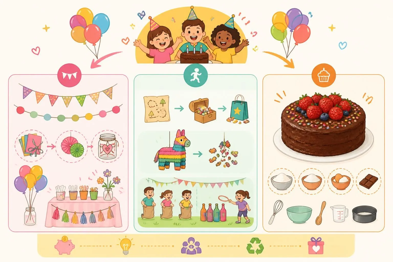 Organiser un anniversaire d’enfant pas cher : déco, jeux et gâteau maison découvrez nos astuces pour organiser un anniversaire d'enfant pas cher avec une décoration diy, des jeux amusants et un gâteau maison délicieux, pour une fête réussie sans se ruiner.