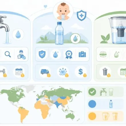 découvrez les conseils des pédiatres pour choisir l'eau idéale à donner à votre bébé : eau du robinet, en bouteille ou filtrée, pour garantir sa santé et son bien-être.