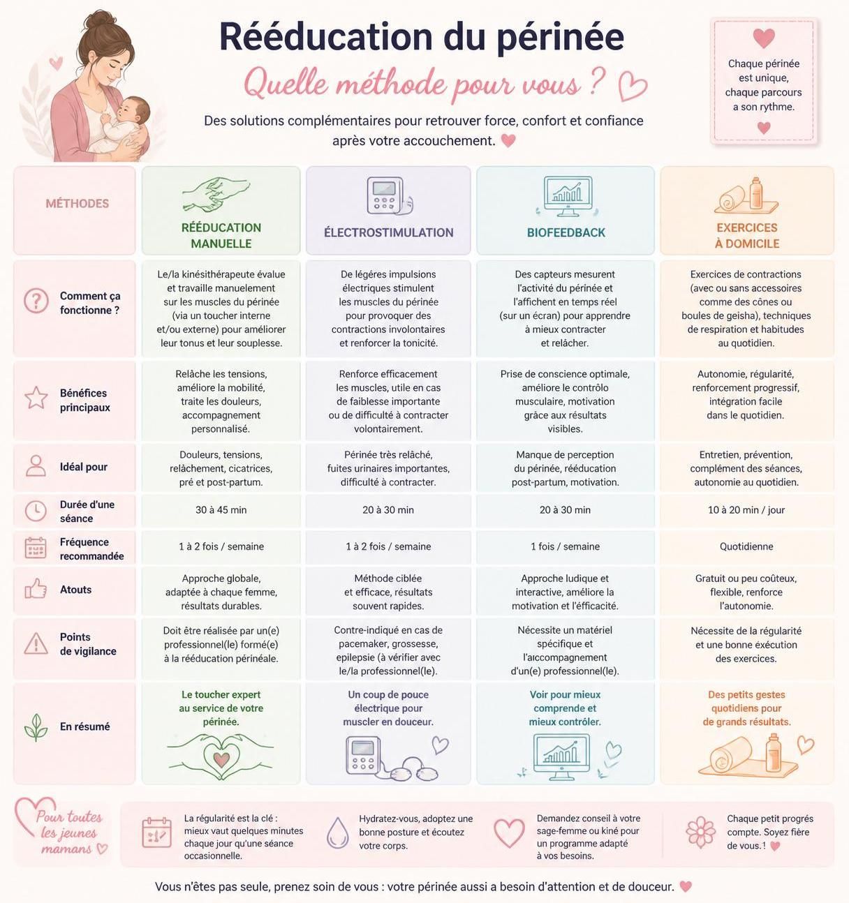 découvrez quand commencer la rééducation du périnée, le nombre de séances recommandées et ce à quoi vous pouvez vous attendre tout au long du processus pour retrouver tonicité et bien-être.
