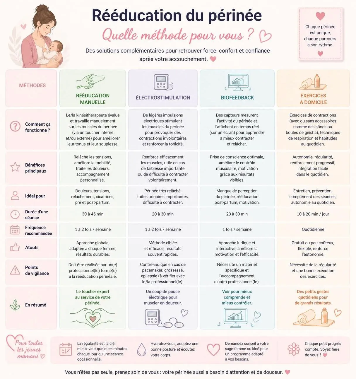 découvrez quand commencer la rééducation du périnée, le nombre de séances recommandées et ce à quoi vous pouvez vous attendre tout au long du processus pour retrouver tonicité et bien-être.