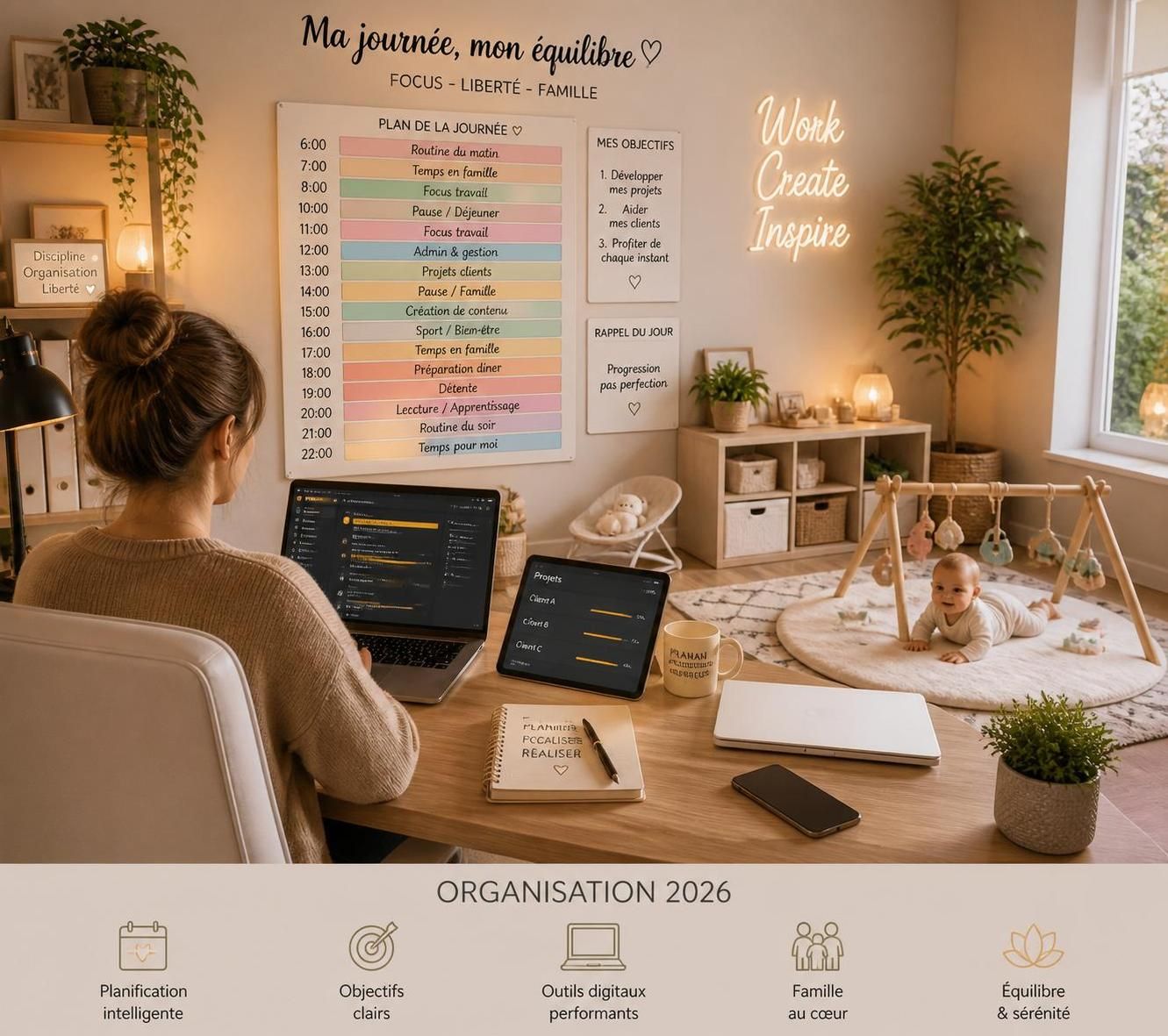 découvrez comment organiser efficacement votre semaine pour travailler en freelance depuis chez vous tout en prenant soin de votre nourrisson, avec des conseils pratiques adaptés à cette période unique.