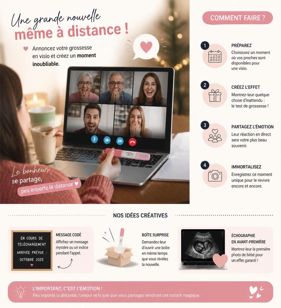 découvrez 25 idées originales pour annoncer votre grossesse et surprendre famille, amis et futur papa avec créativité et émotion.