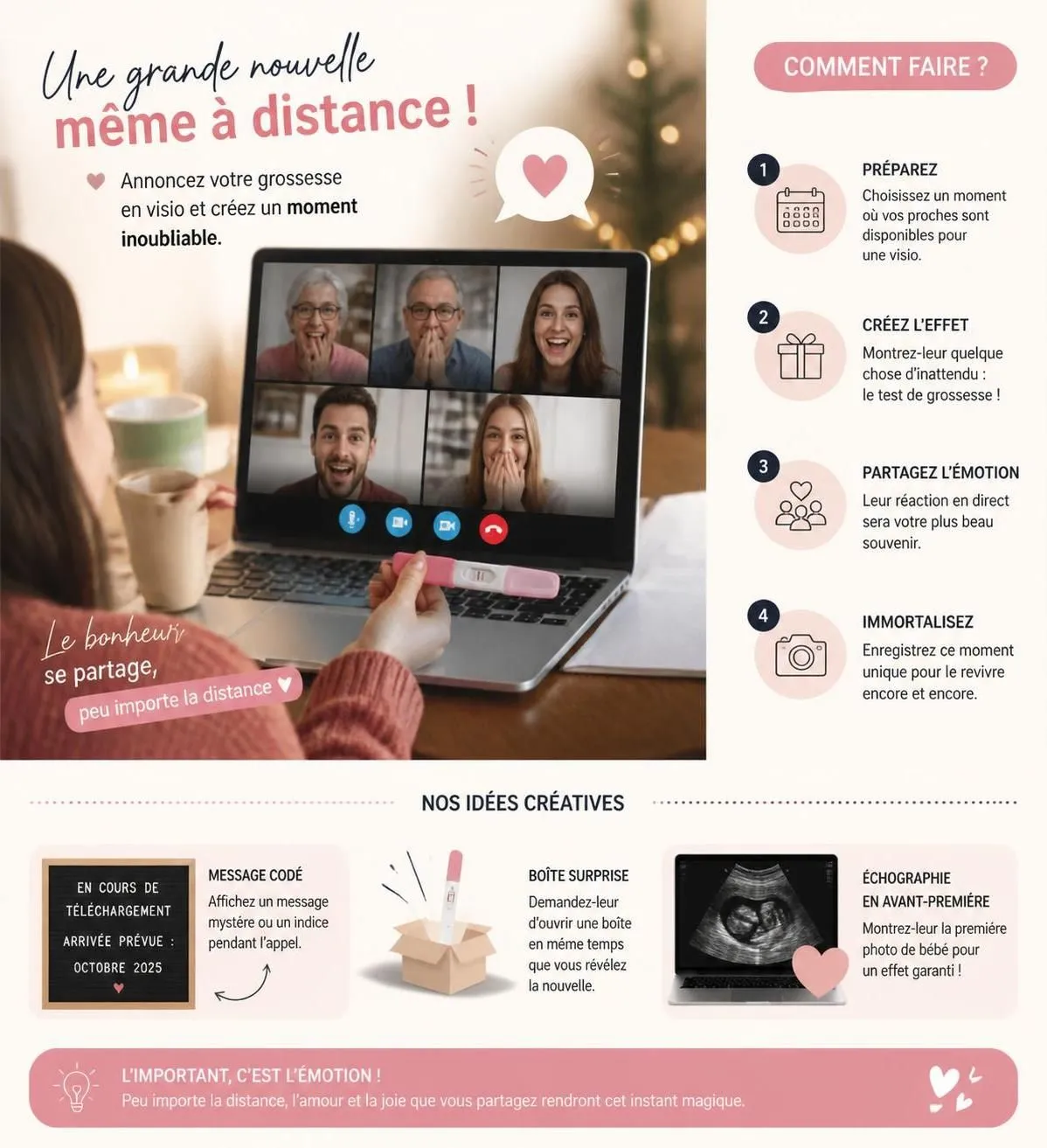 découvrez 25 idées originales pour annoncer votre grossesse et surprendre famille, amis et futur papa avec créativité et émotion.