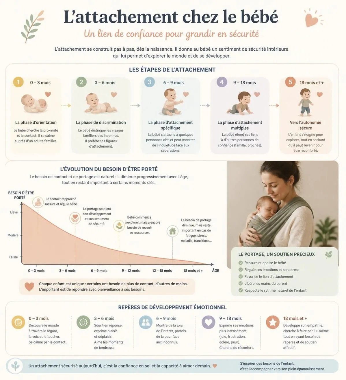 découvrez pourquoi votre bébé veut être porté constamment, ce qui est normal, et apprenez des astuces pour mieux vous organiser au quotidien.