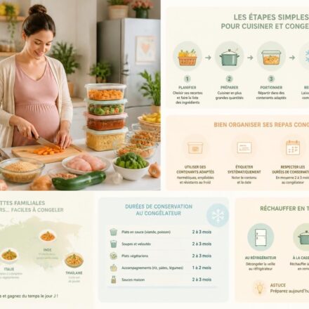 Cuisiner des plats à congeler avant la naissance : 10 recettes faciles pour préparer l’arrivée de bébé découvrez 10 recettes faciles à cuisiner et à congeler avant la naissance pour préparer sereinement l'arrivée de bébé et simplifier vos repas.