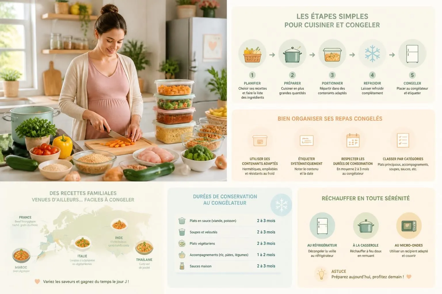 Cuisiner des plats à congeler avant la naissance : 10 recettes faciles pour préparer l’arrivée de bébé découvrez 10 recettes faciles à cuisiner et à congeler avant la naissance pour préparer sereinement l'arrivée de bébé et simplifier vos repas.