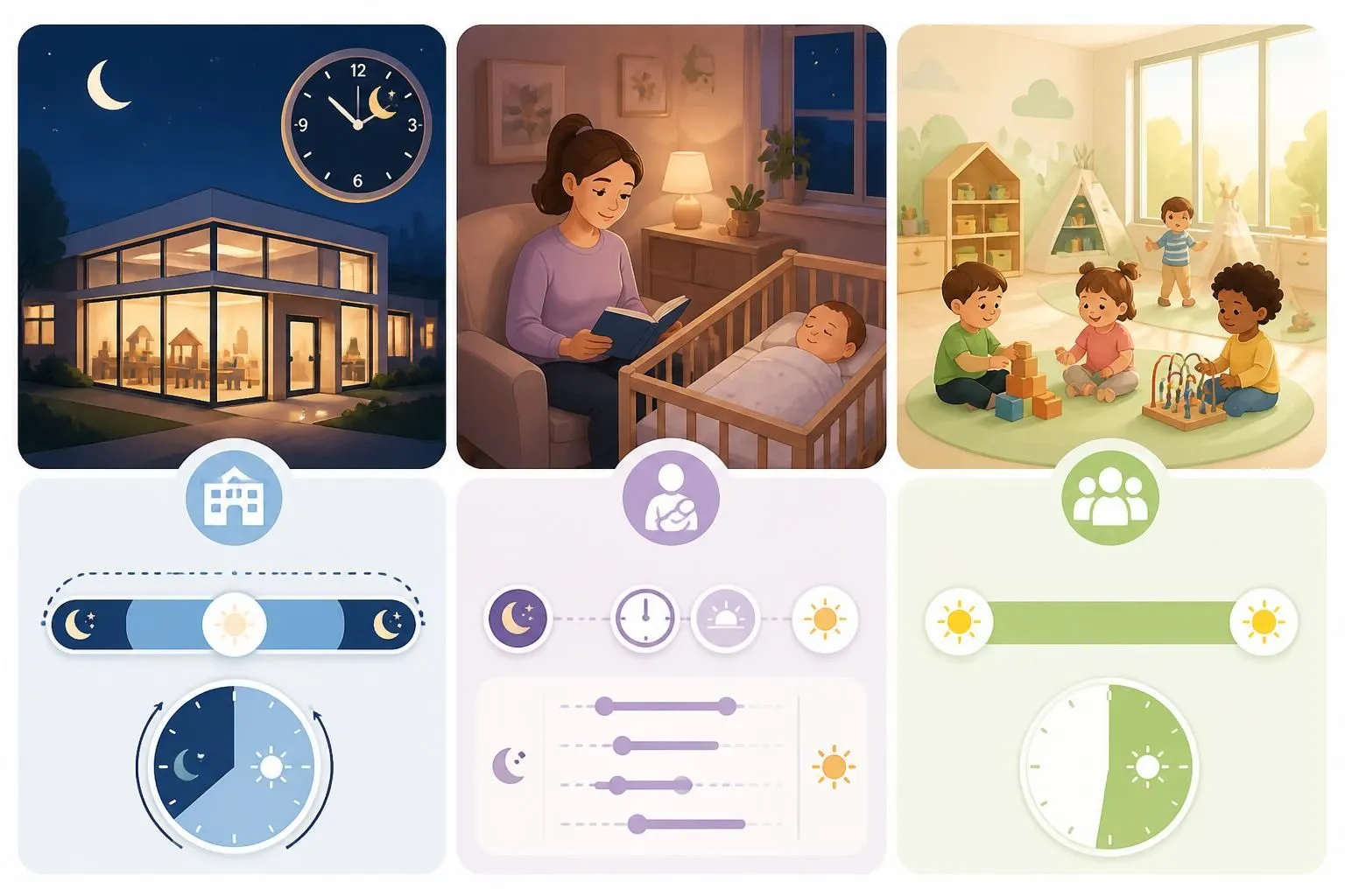 découvrez les solutions pour faire garder votre bébé la nuit : crèches aux horaires atypiques, baby-sitters disponibles 24h/24 et haltes-garderies adaptées à vos besoins.