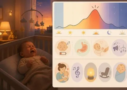 découvrez pourquoi bébé pleure souvent en soirée, comprenez l'heure des sorcières et trouvez des astuces pour apaiser votre enfant et traverser cette période sereinement.