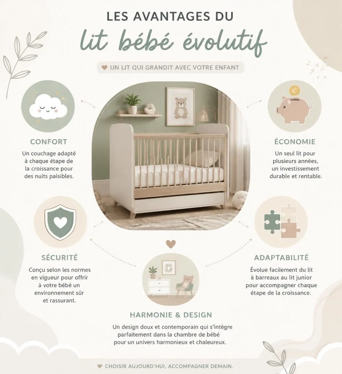 découvrez tout sur le lit bébé évolutif : ses avantages, ses inconvénients et notre sélection des meilleurs modèles pour 2026 afin d'offrir confort et praticité à votre enfant.