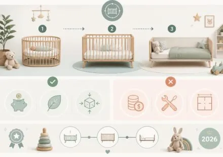 Lit bébé évolutif : avantages, inconvénients et les meilleurs modèles 2026 découvrez les avantages et inconvénients du lit bébé évolutif, ainsi que notre sélection des meilleurs modèles pour 2026, pour un sommeil sûr et confortable de votre enfant.