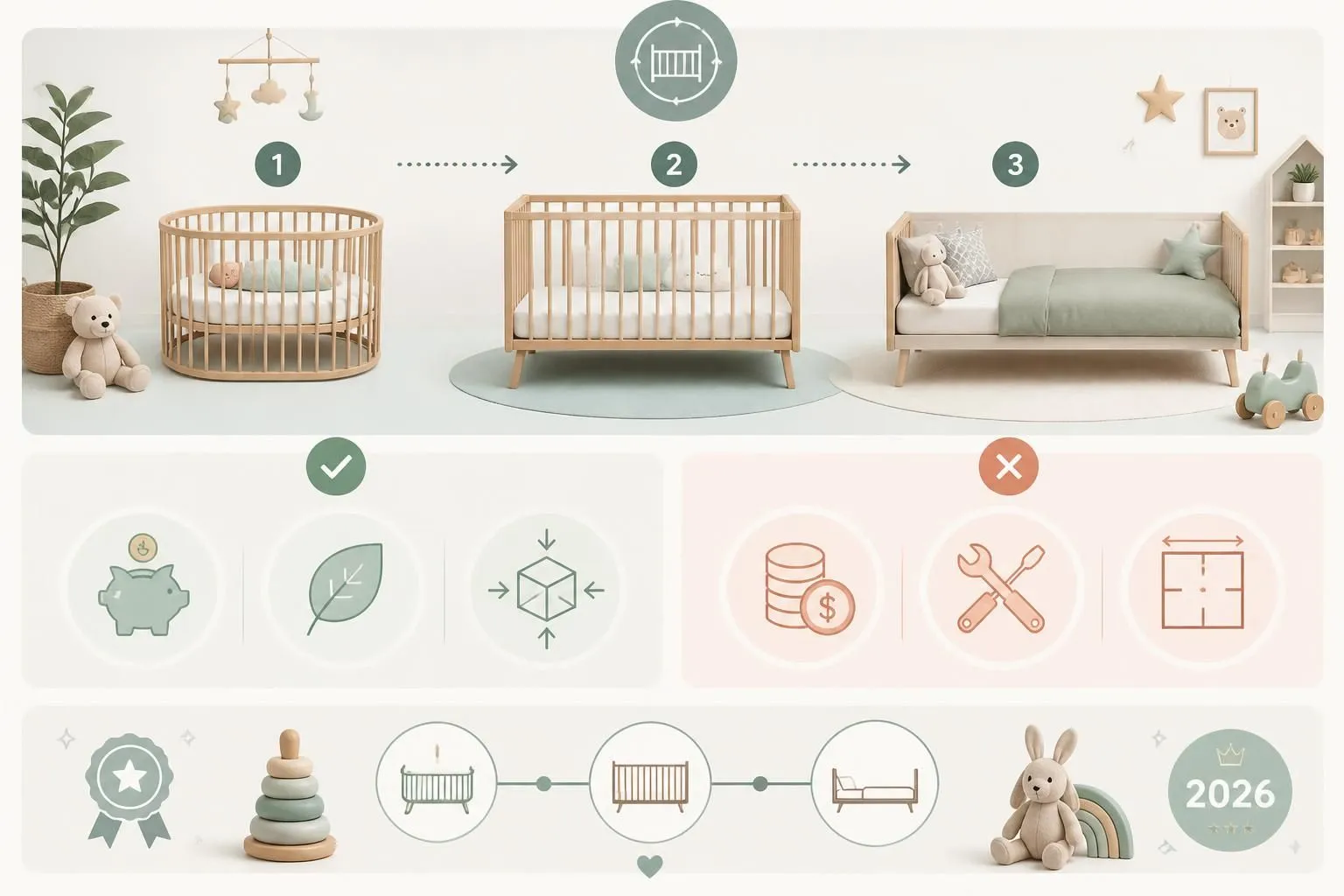découvrez les avantages et inconvénients du lit bébé évolutif, ainsi que notre sélection des meilleurs modèles pour 2026, pour un sommeil sûr et confortable de votre enfant.