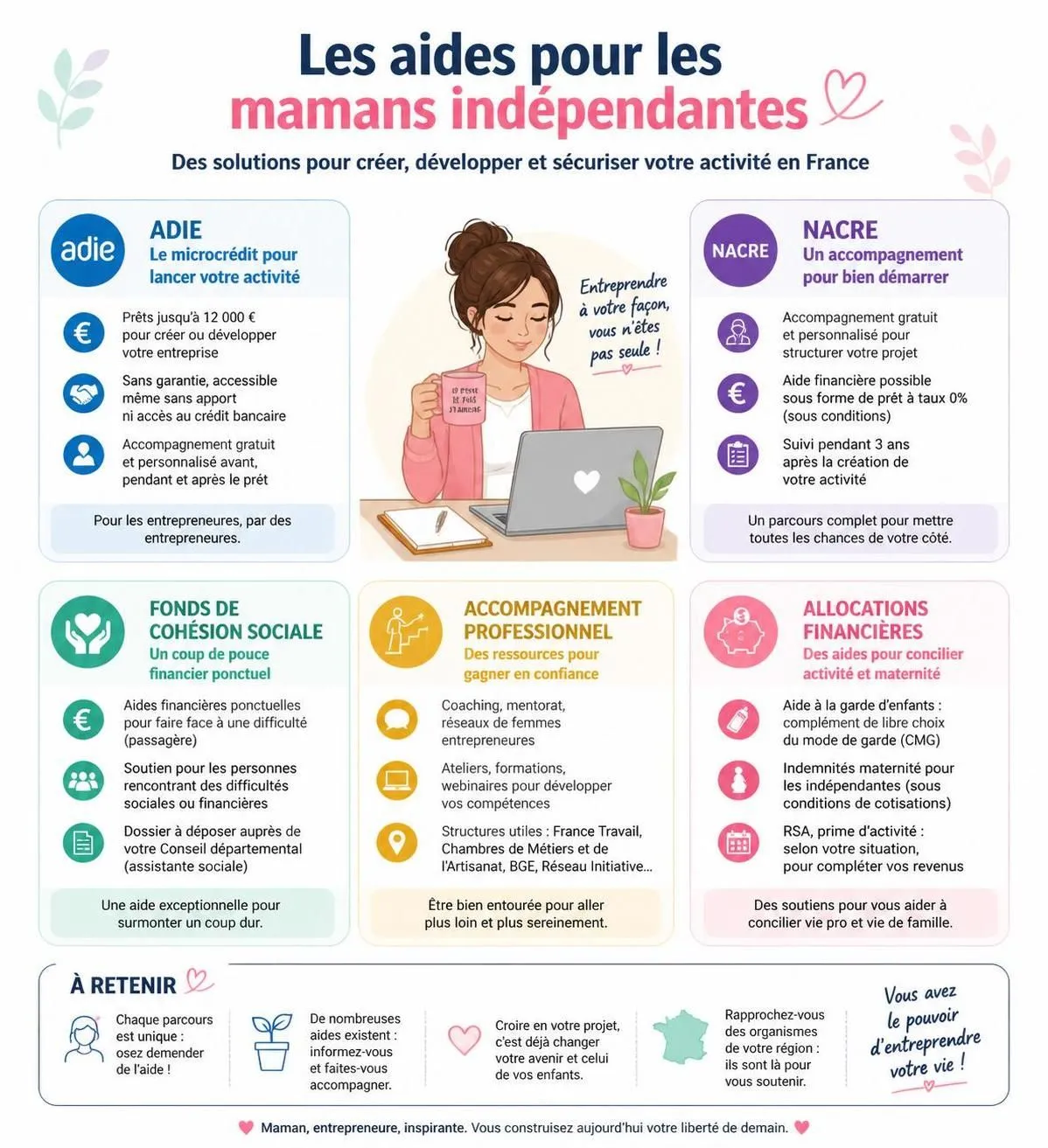découvrez les aides souvent méconnues pour les mamans indépendantes, comme l'adie, le nacre et le fonds de cohésion sociale, pour mieux accompagner leurs projets et leur autonomie.