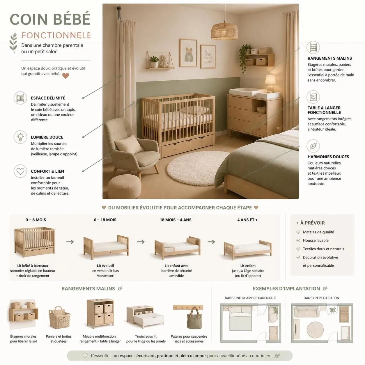 découvrez nos astuces pratiques pour organiser l'espace bébé dans un petit appartement et optimiser chaque mètre carré pour un coin confortable et fonctionnel.