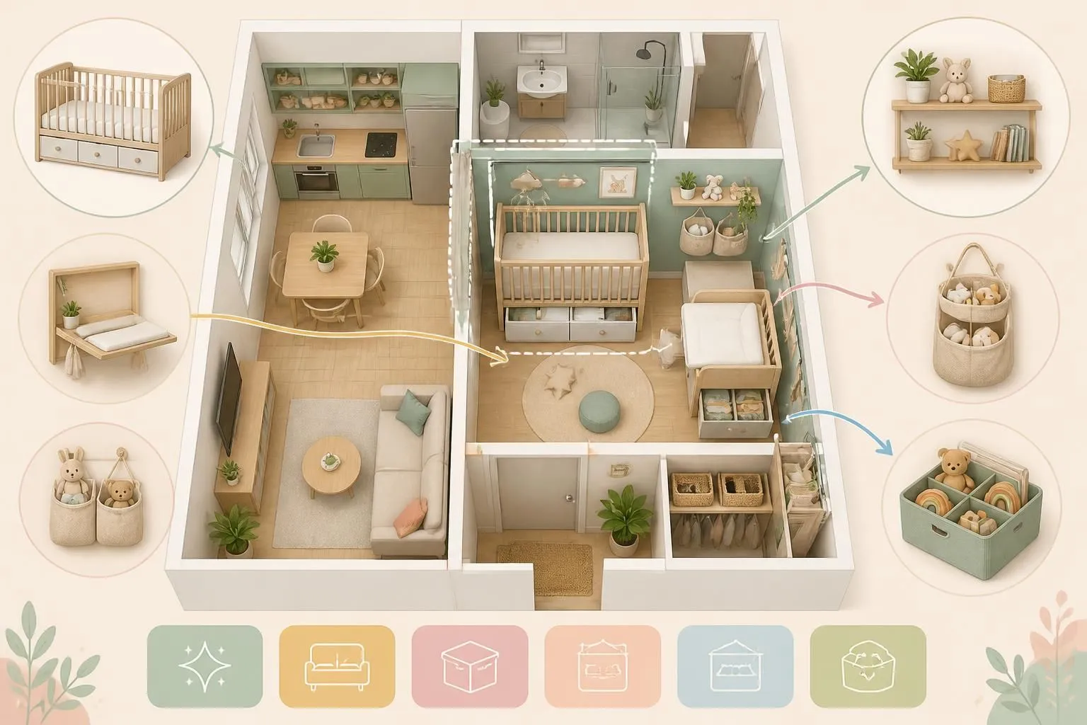 découvrez nos astuces pratiques pour organiser l'espace bébé dans un petit appartement et optimiser chaque centimètre pour un quotidien plus facile et serein.