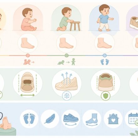 découvrez à quel âge mettre les premières chaussures à votre bébé et nos conseils de podologues pour bien les choisir, assurant confort et développement optimal des pieds.