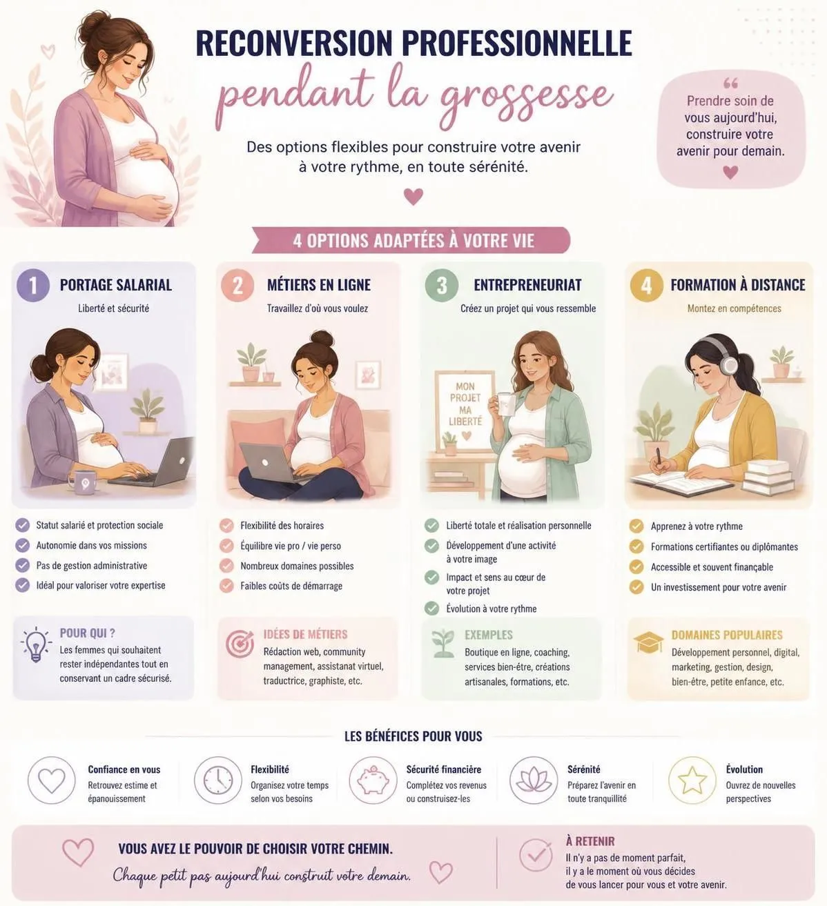 découvrez les avantages et les risques de la reconversion professionnelle pendant la grossesse pour faire un choix éclairé et serein.