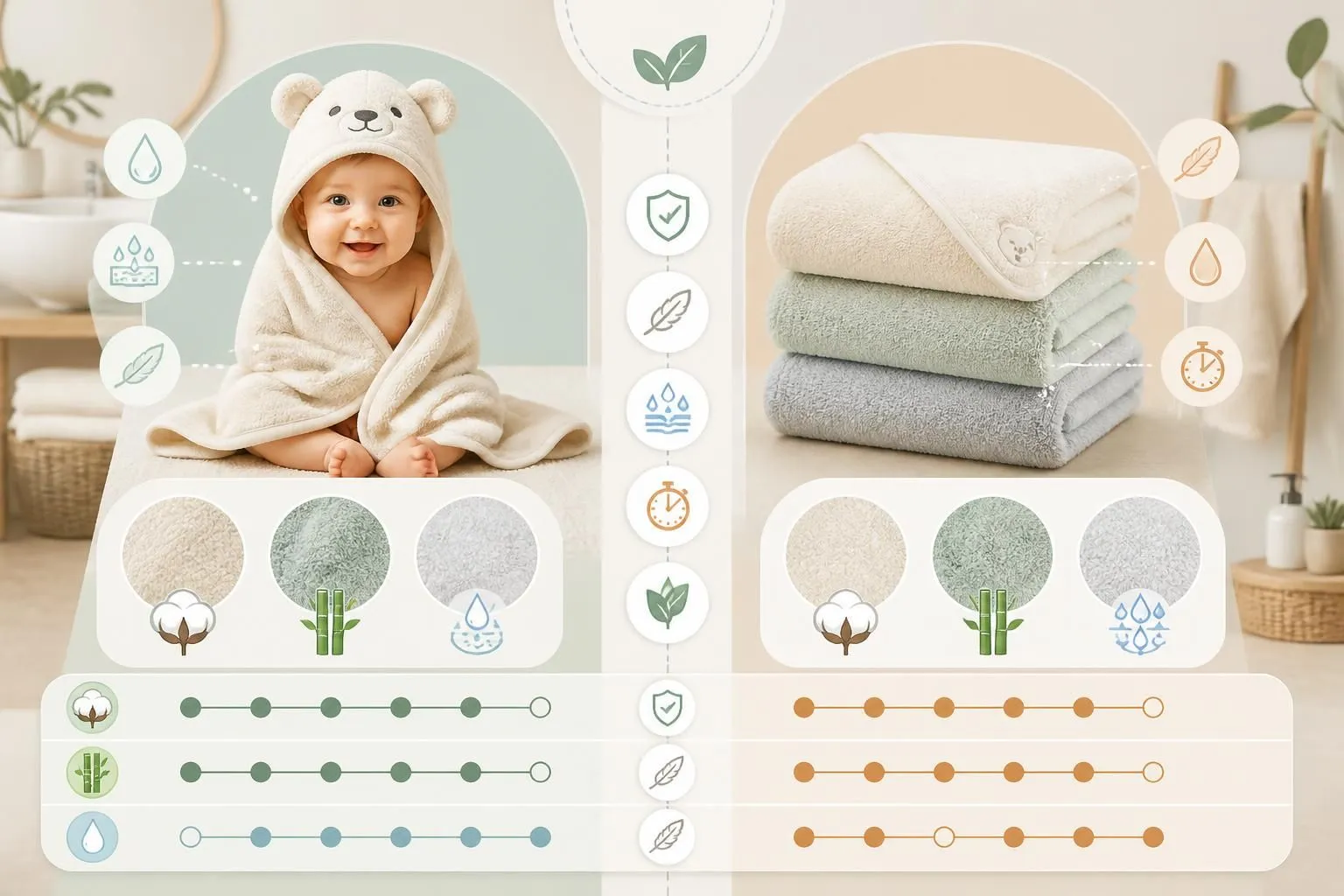 Sortie de bain bébé : cape ou serviette, quelle matière choisir et notre sélection 2026 découvrez comment choisir la sortie de bain idéale pour bébé en 2026 : cape ou serviette, quelles matières privilégier pour douceur et absorbance, accompagnées de notre sélection exclusive.